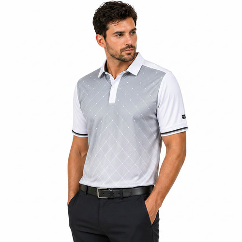 Island green golf polo - island,