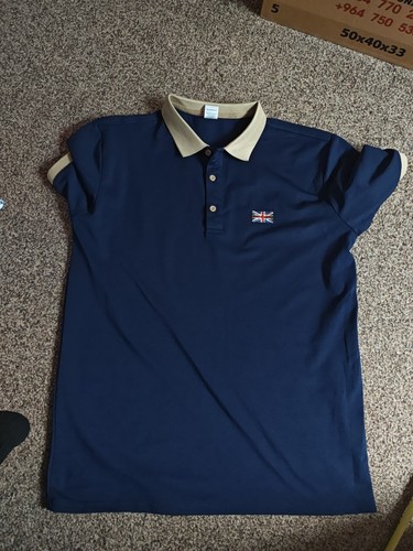 Navy blue polo shirt - blue, contrast