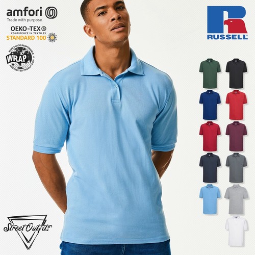 Mens heavy polo shirt - heavy, russell