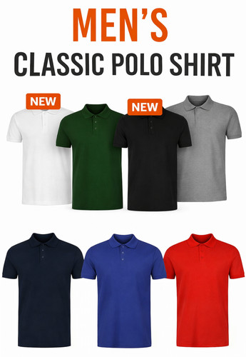 Mens plain polo shirt - polo,