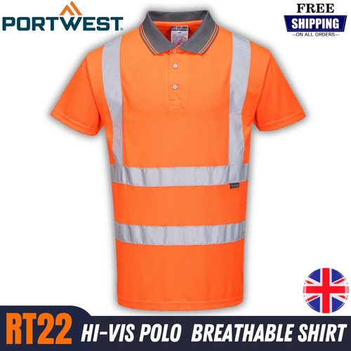 Portwest vis railway polo - portwest,