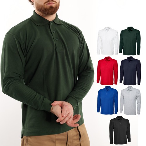 Mens black long sleeve plain - long,