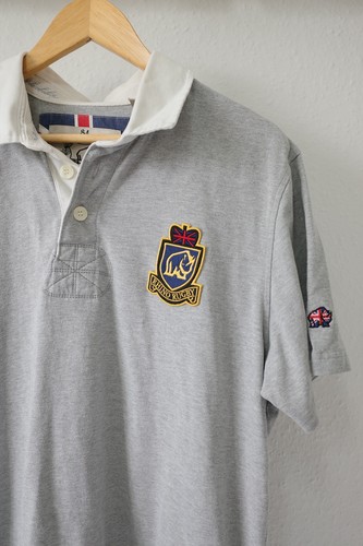 Rhino rugby grey british polo - british,