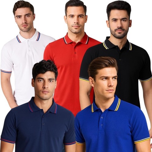 Mens tipping polo shirt short - tipping,
