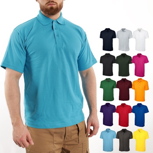 Mens classic plain polo - polo, t